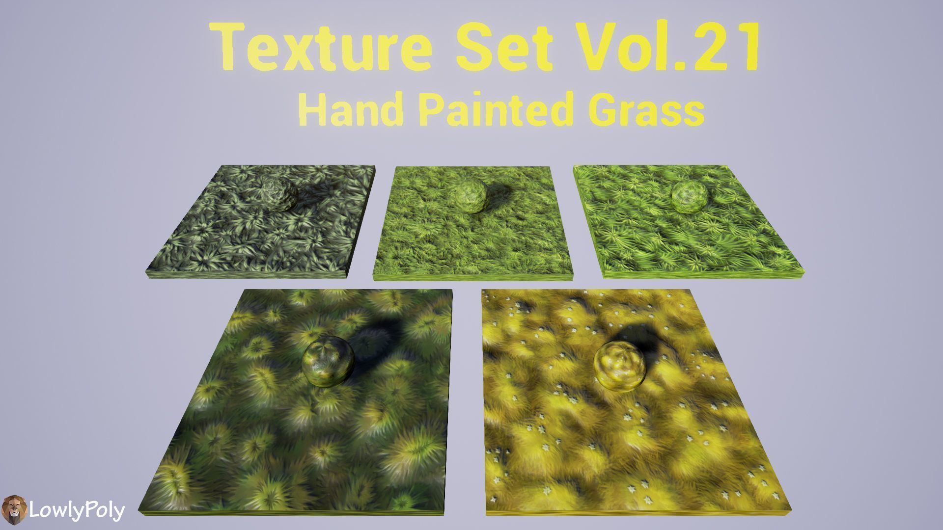 Stylized Grass Vol 21 - Hand Painted Texture Pack Texture_13