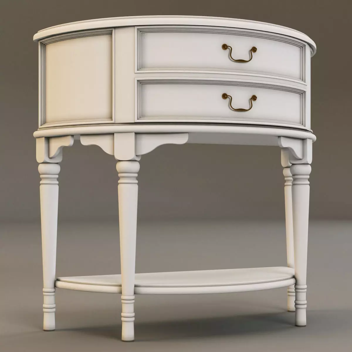 Laura Ashley console table 3D model_0