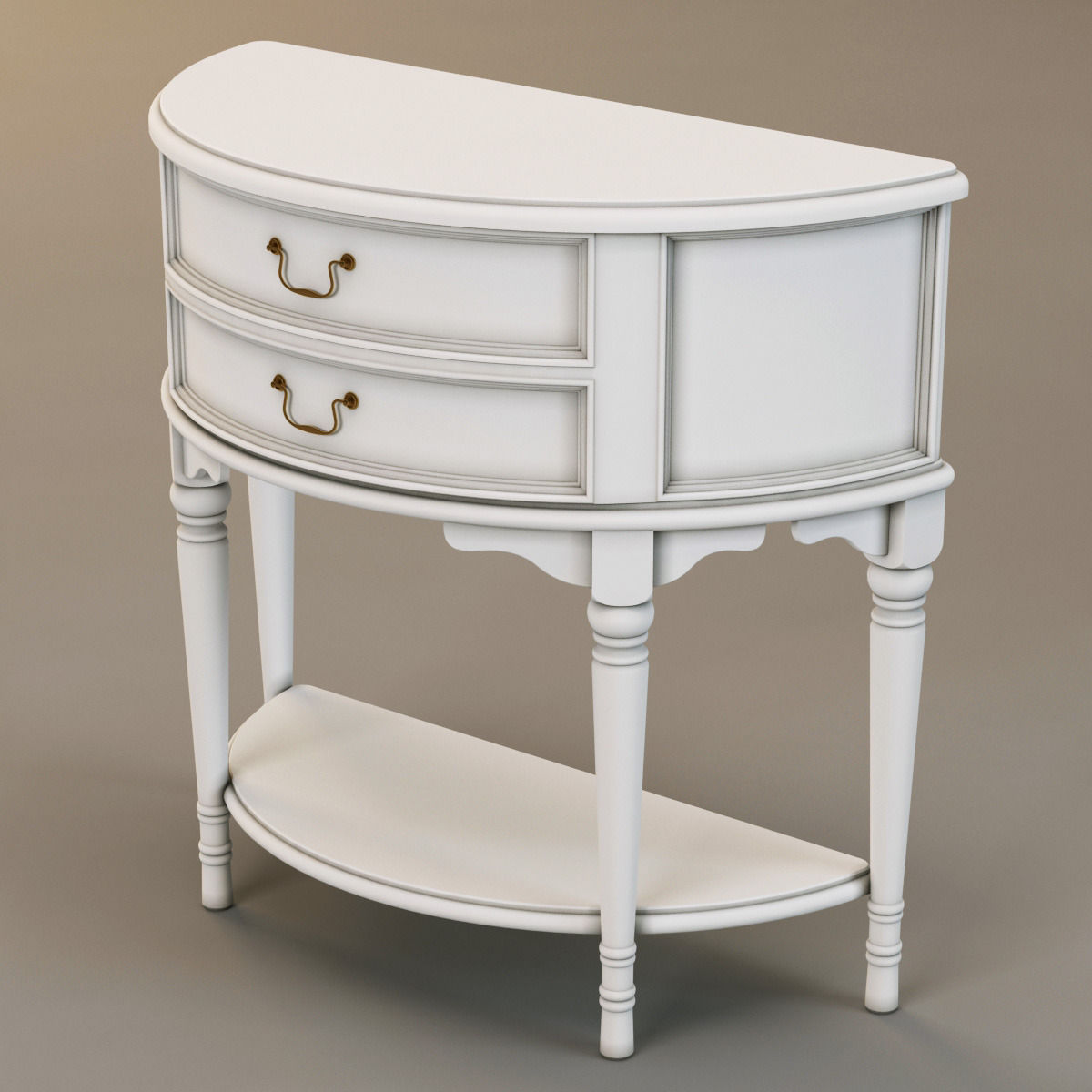 Laura Ashley console table 3D model_2