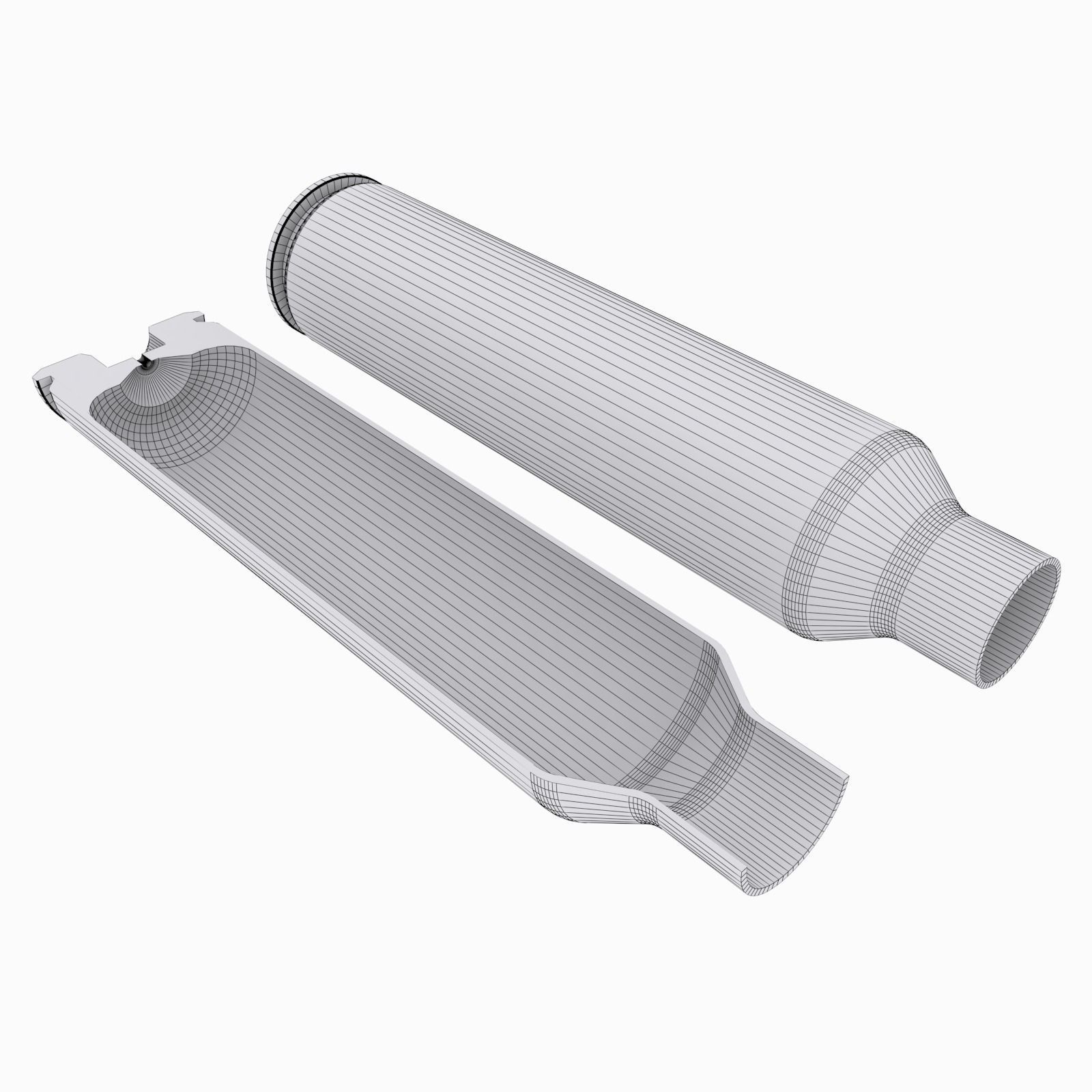 338 Lapua Magnum Bullet Casing 3D model_3