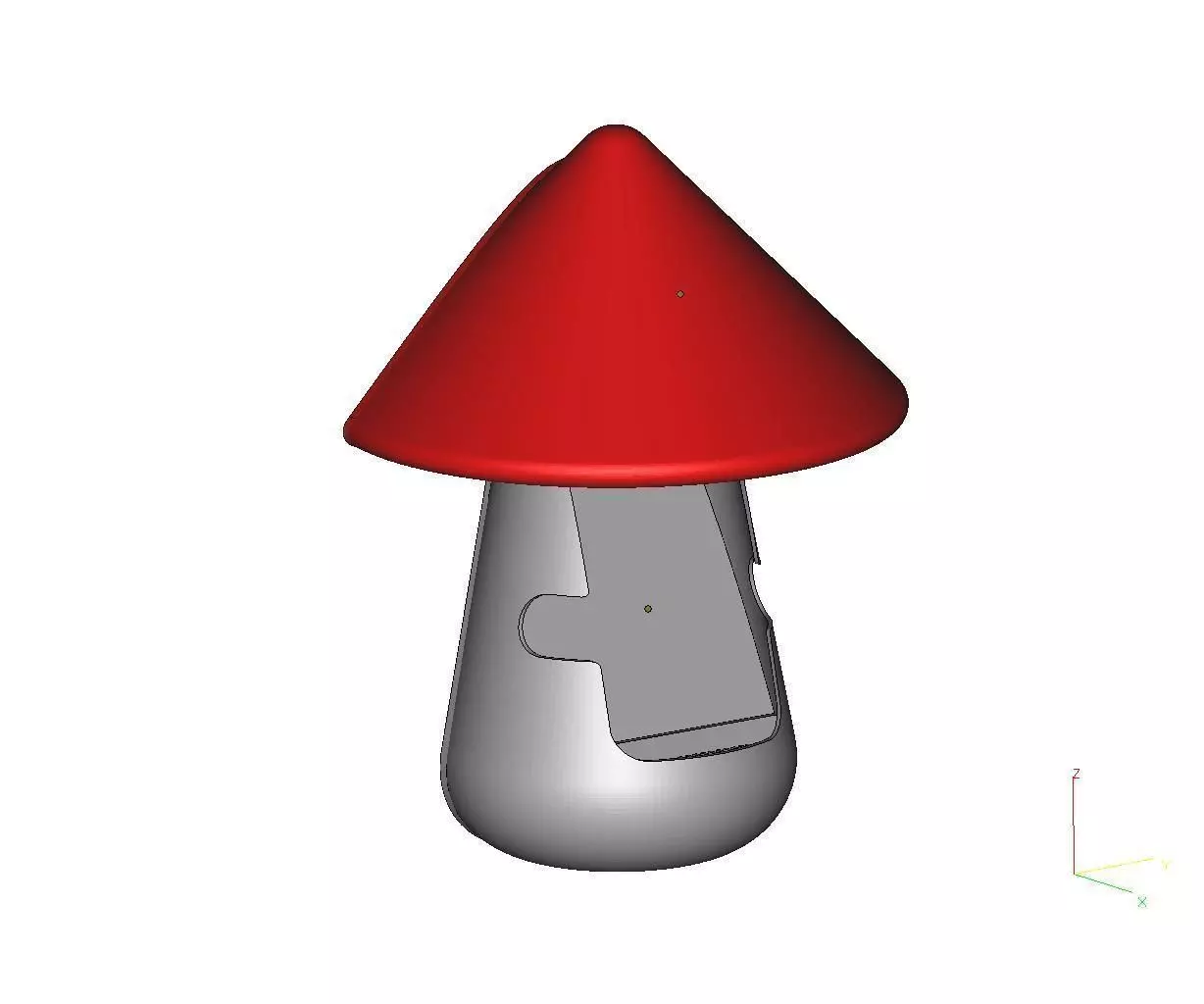 Portable Speaker Mushroom 3D print model_0