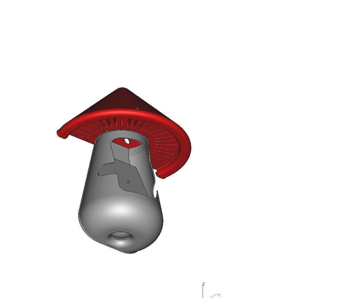 Portable Speaker Mushroom 3D print model_3