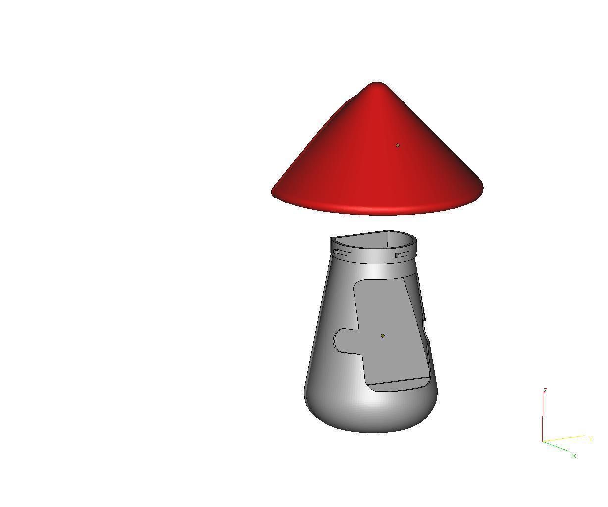 Portable Speaker Mushroom 3D print model_7