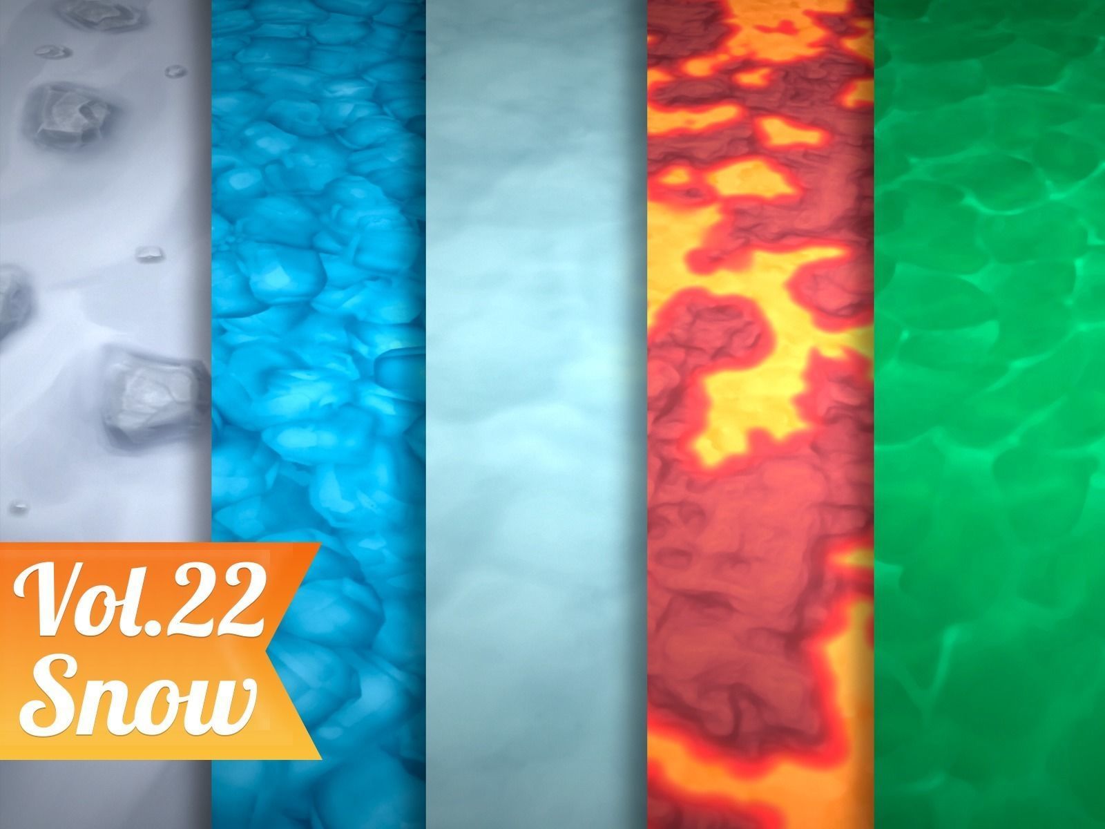 Stylized Snow Vol 22 - Hand Painted Texture Pack Texture_7