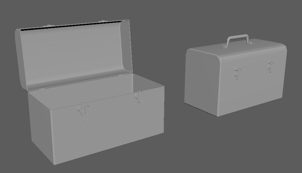 Toolbox Low-poly 3D model Low-poly 3D model_2