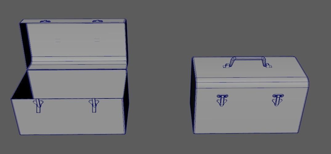 Toolbox Low-poly 3D model Low-poly 3D model_3