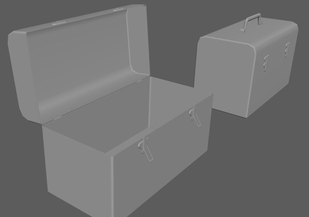 Toolbox Low-poly 3D model Low-poly 3D model_1
