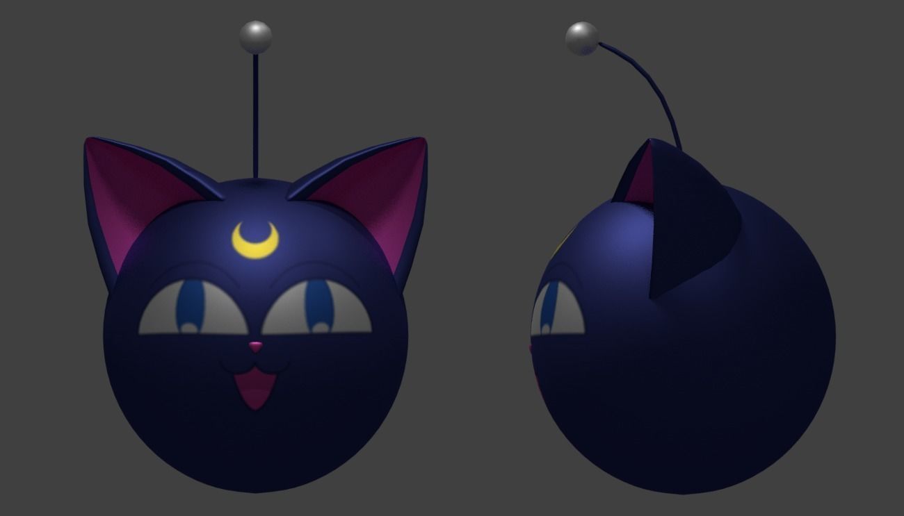 Sailor Moon and Sailor Chibimoon 3D Model Collection_8