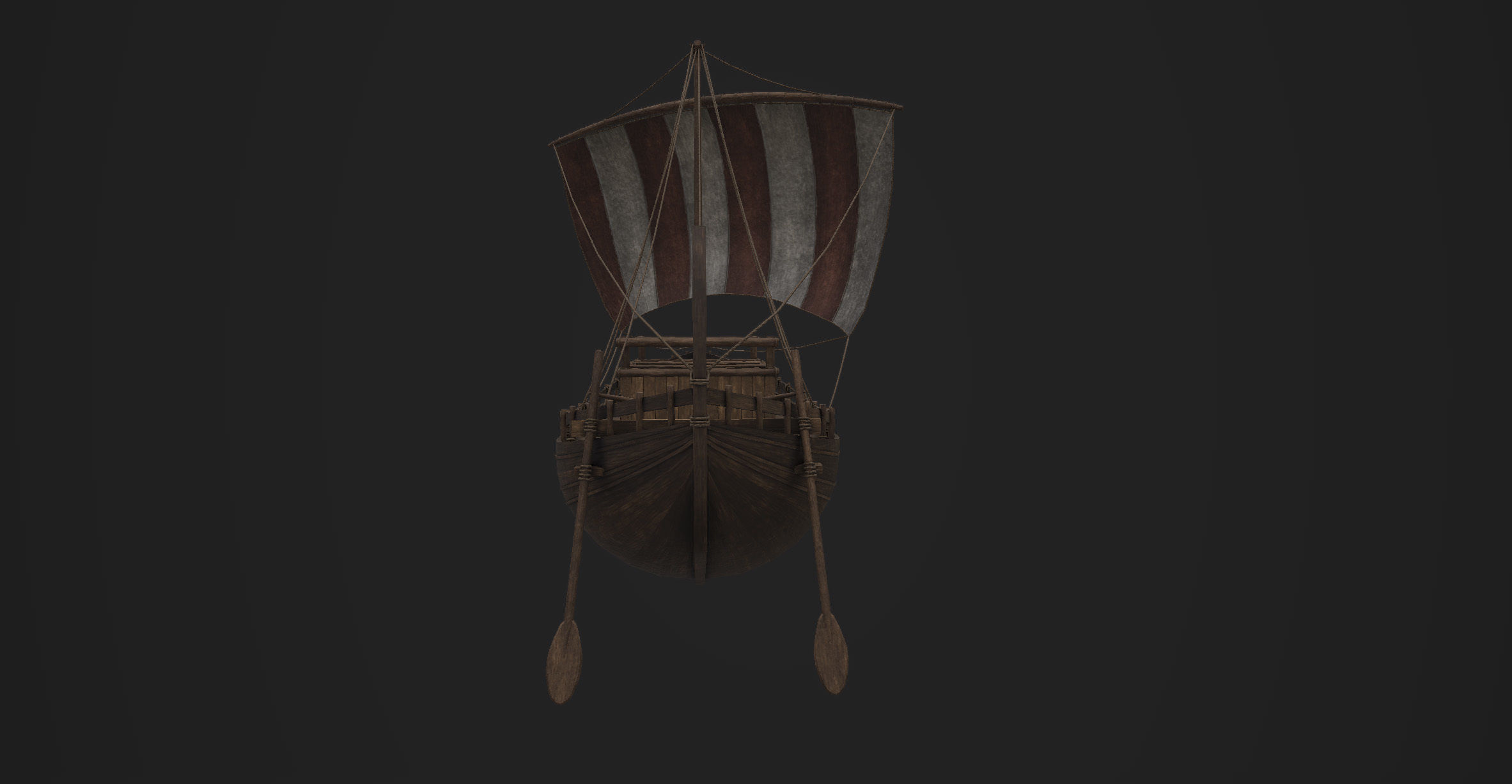 Phoenician Ship Low-poly 3D model_13