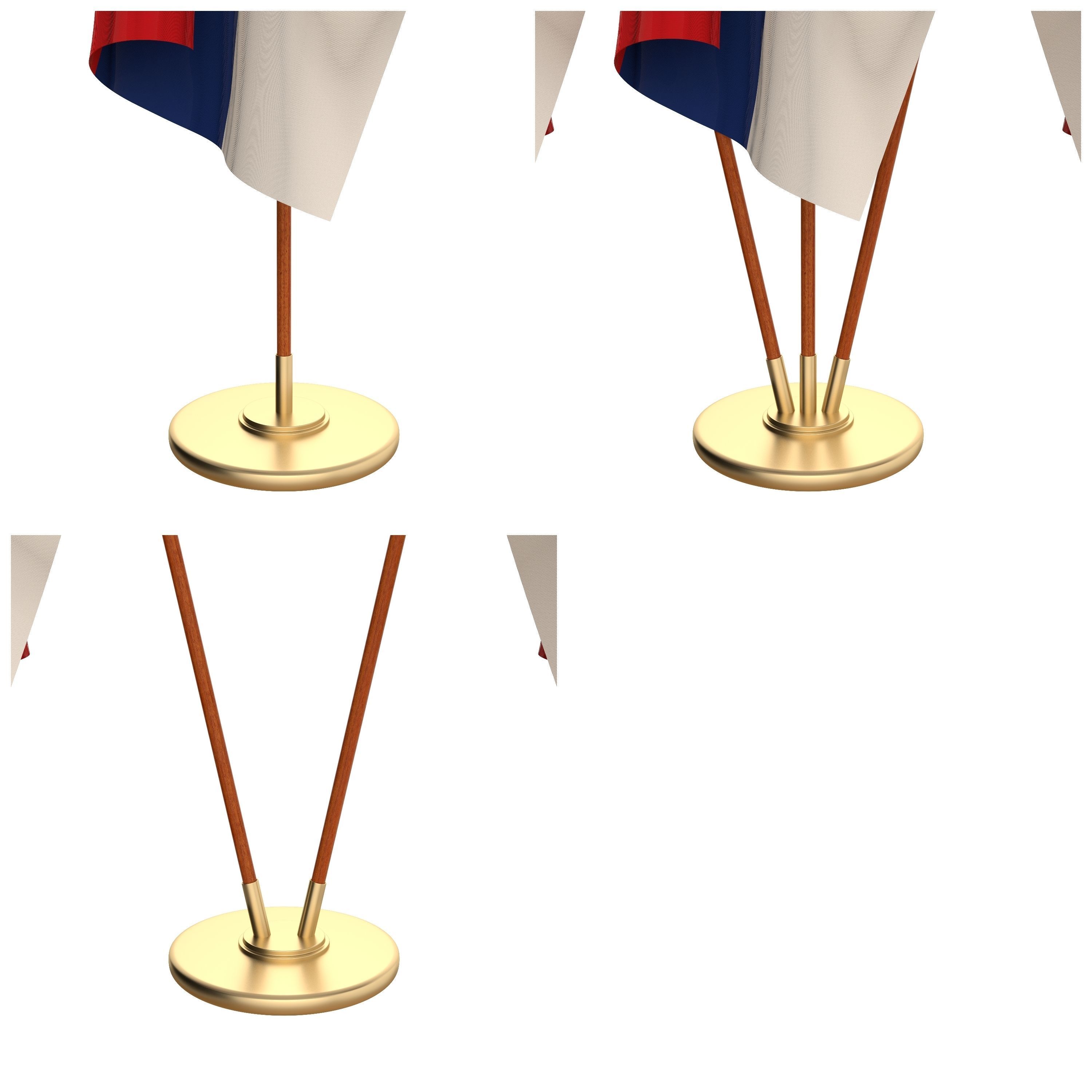 Serbia Flag Pack 3D model_2