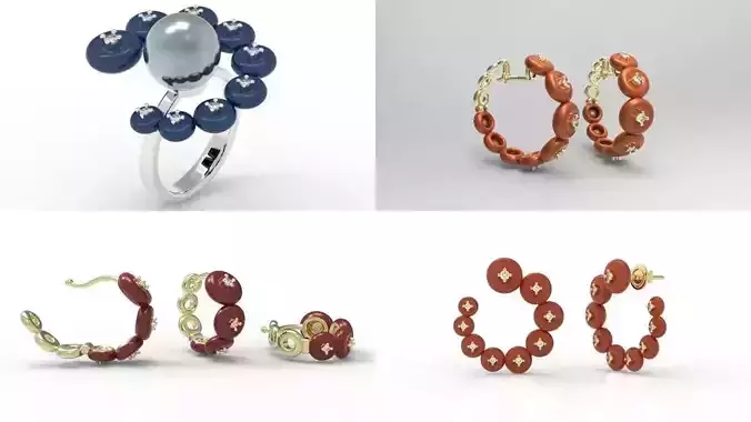 Allure Ring and Earring Jewelry Set