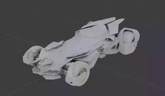 Batmobile from batman knight 3D model