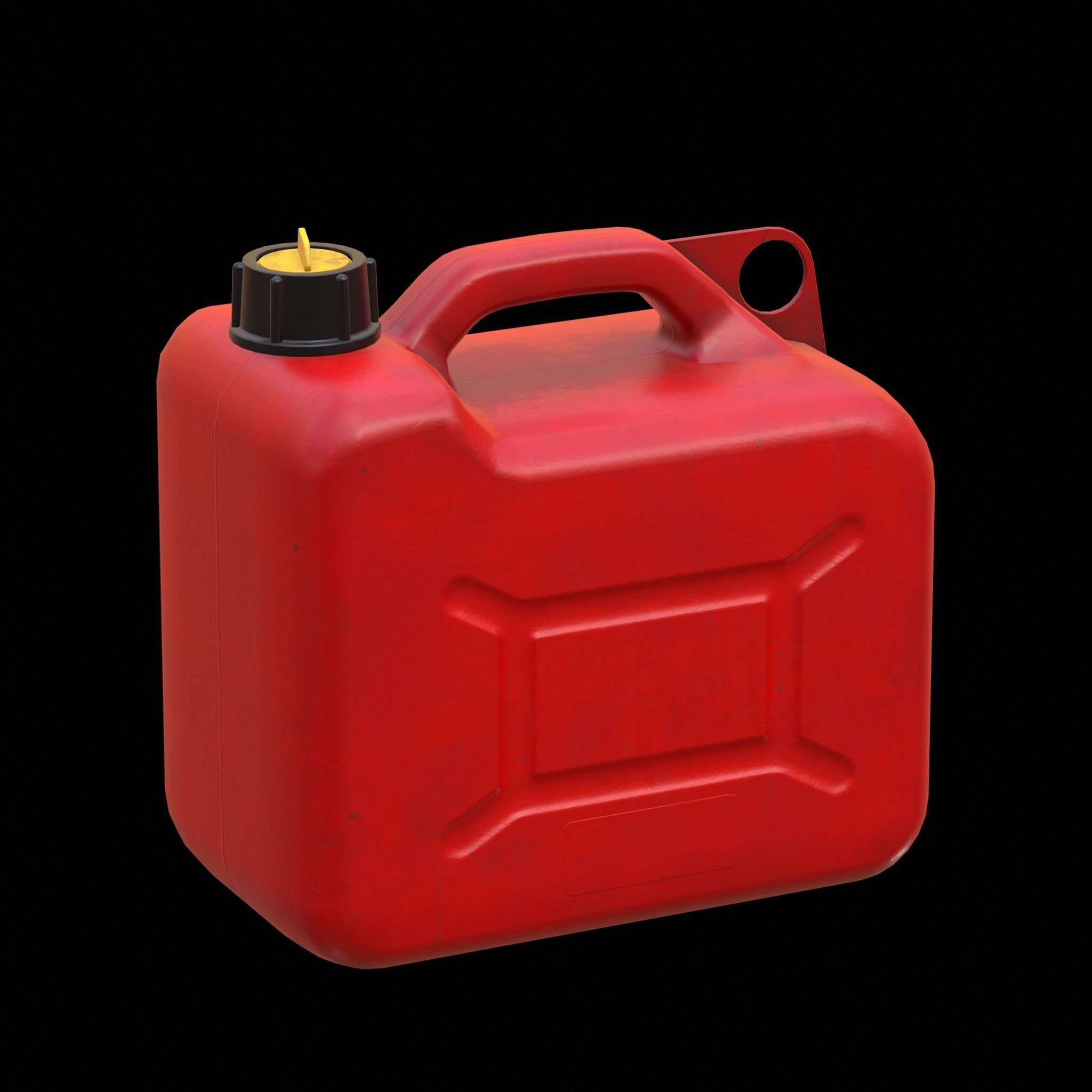 Gas Canister Low-poly 3D model_2