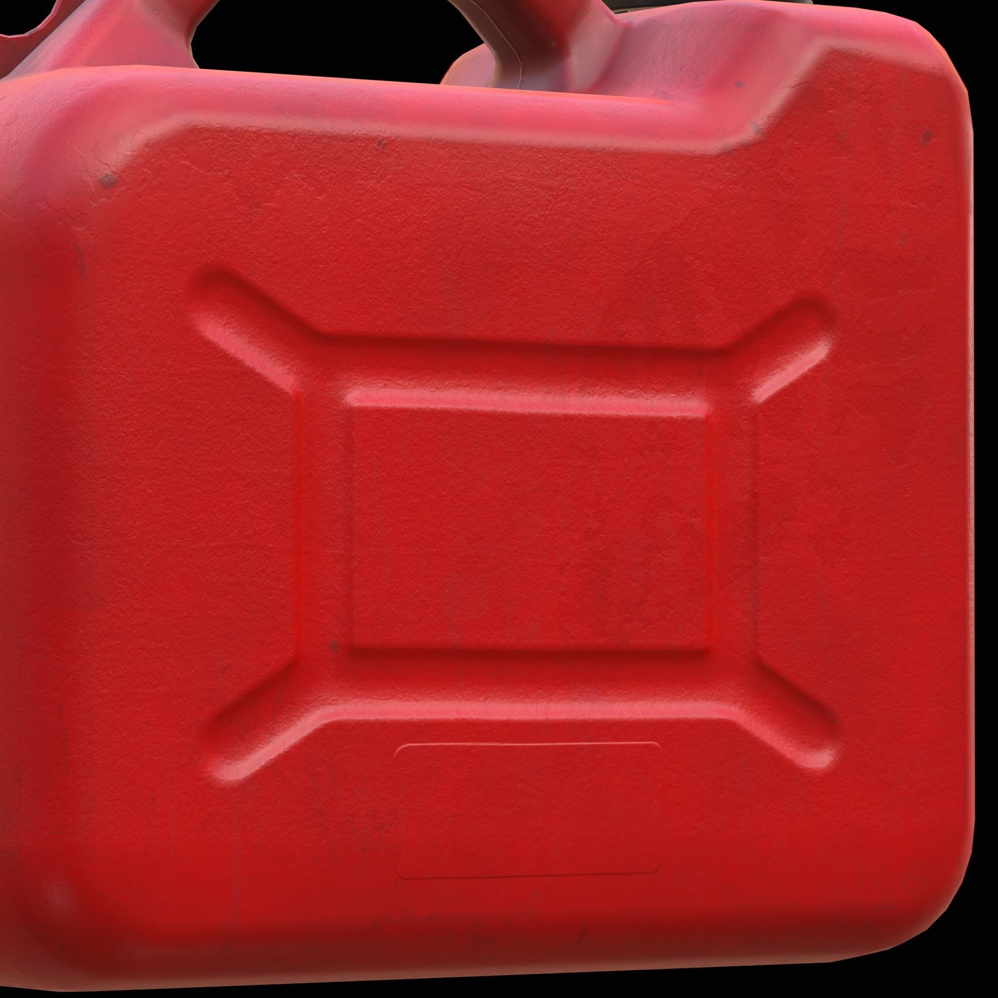 Gas Canister Low-poly 3D model_6