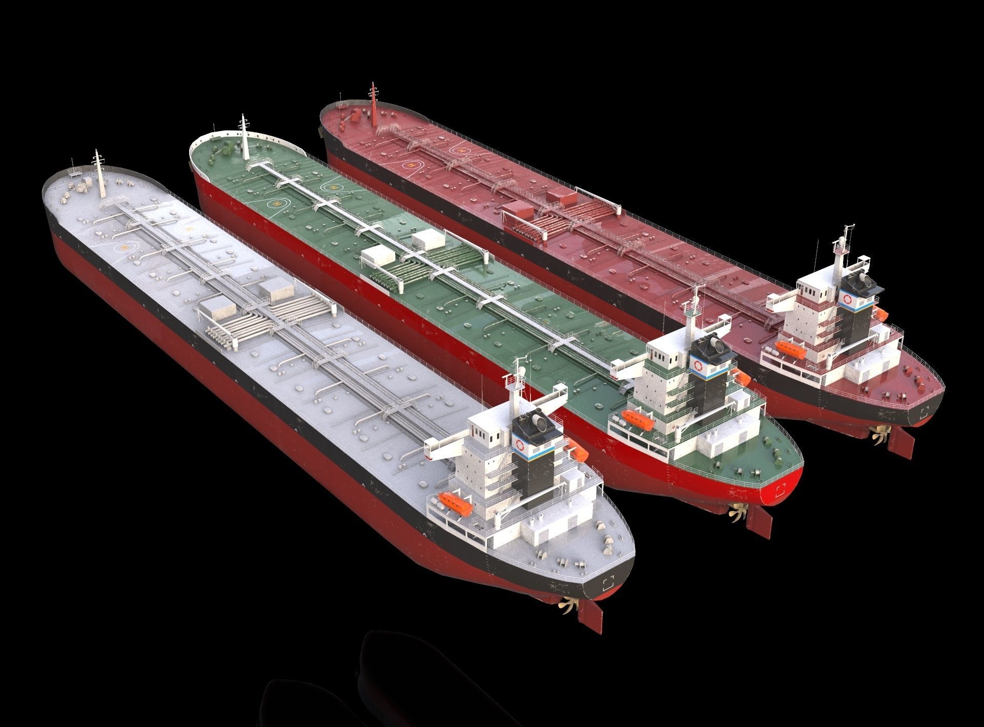 PANAMAX tanker  245m   Low-poly 3D model_3