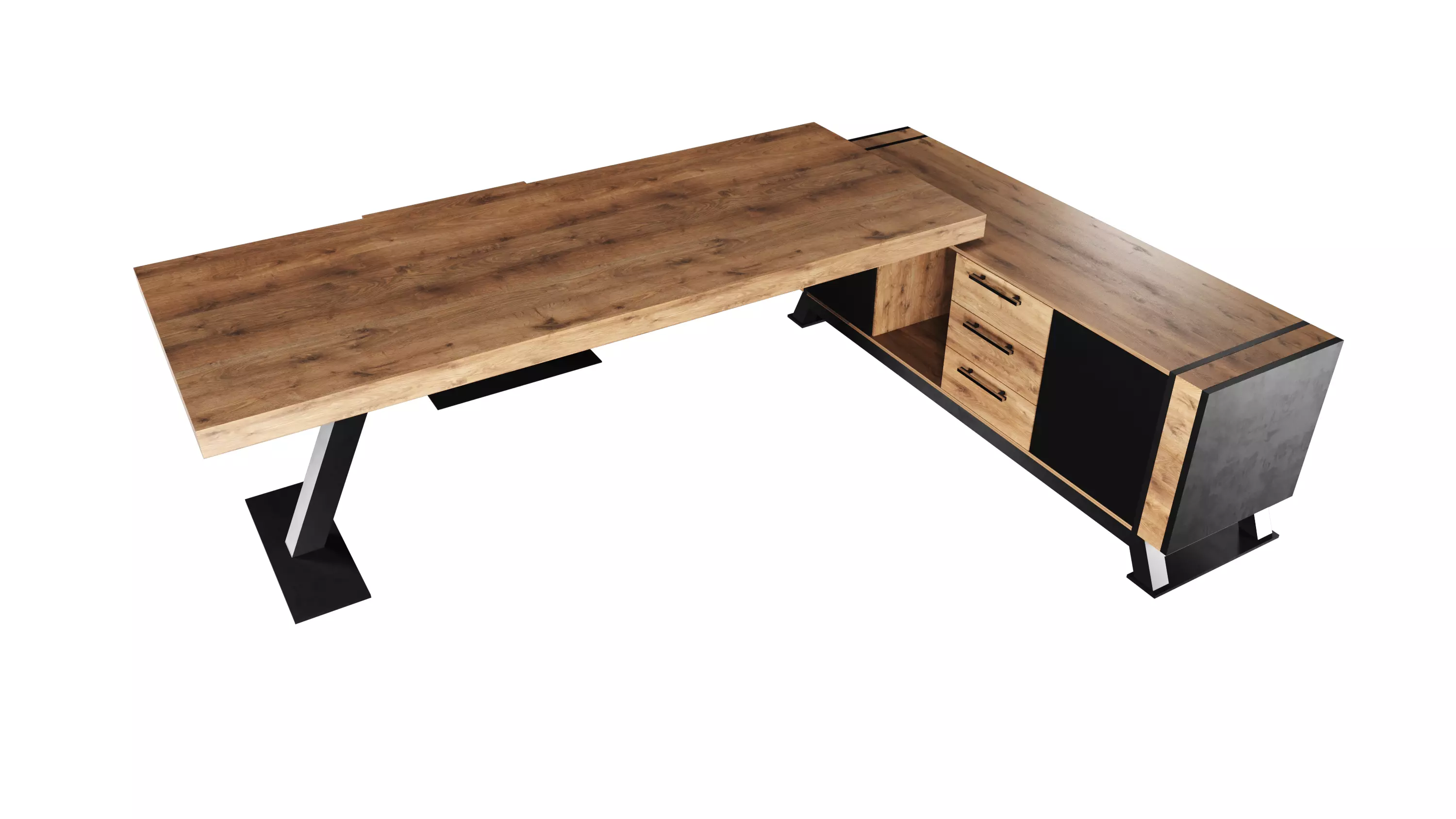 Manager Room Furniture Low-poly 3D model