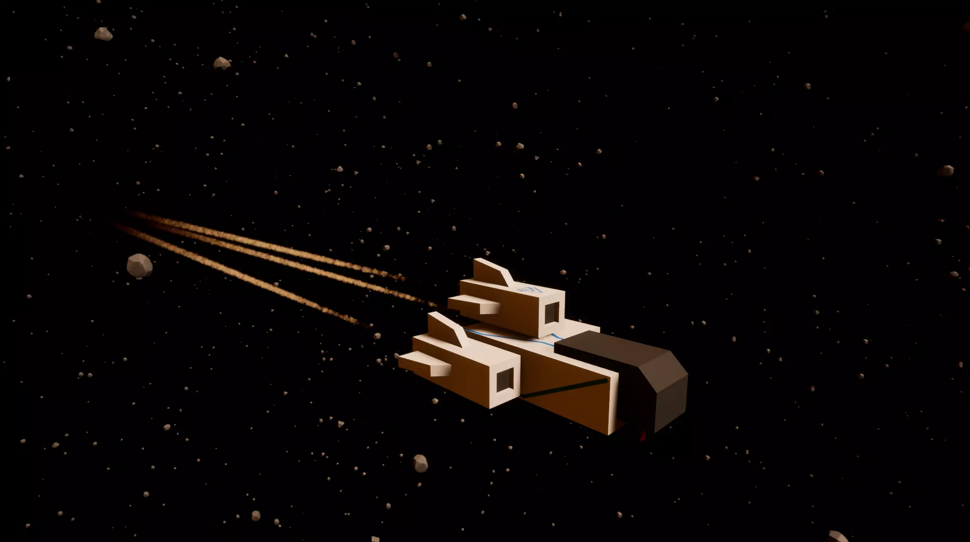 Complete Low-poly spaceship collection Low-poly 3D model