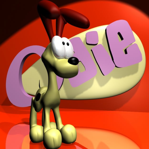 Odie 3D RIGGED Low-poly 3D model_5