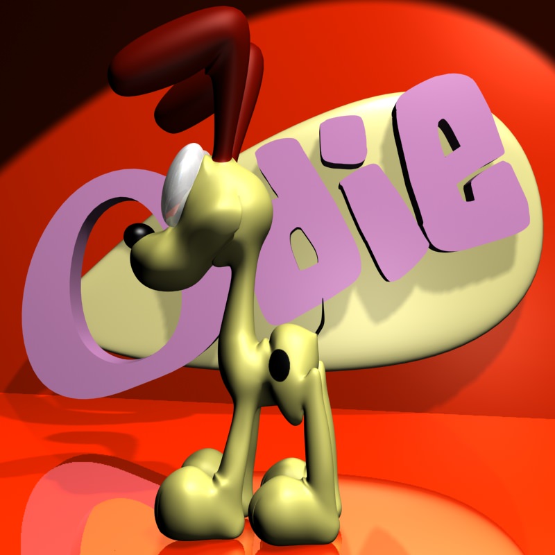 Odie 3D RIGGED Low-poly 3D model_7