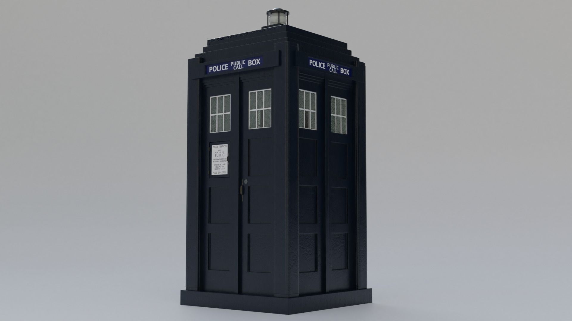 Mark 2 Metropolitan Police Box 3D model_33