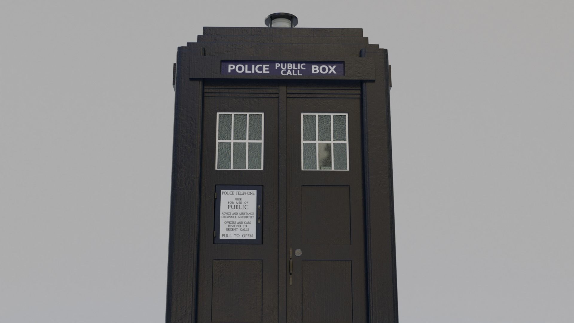 Mark 2 Metropolitan Police Box 3D model_23