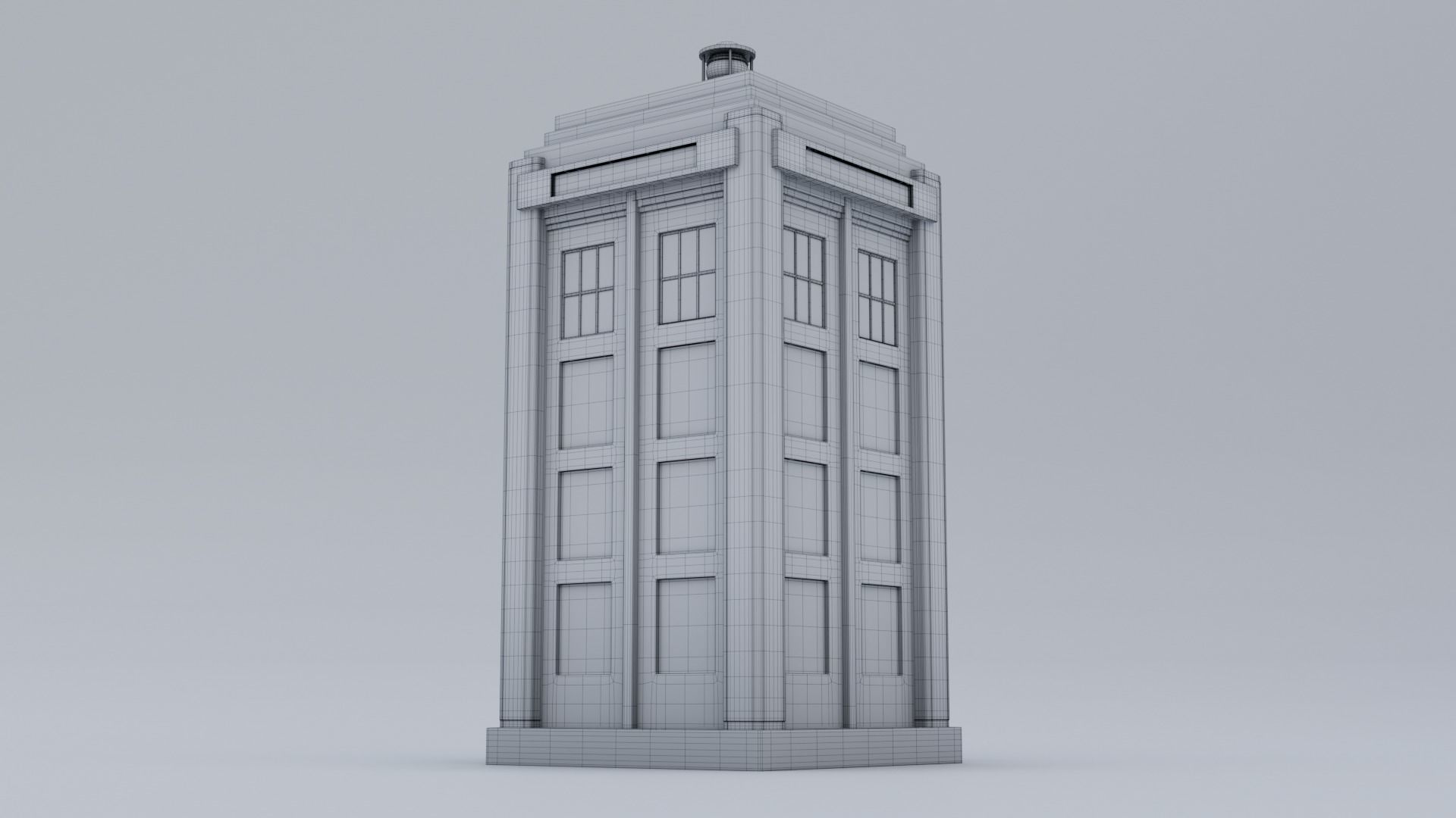 Mark 2 Metropolitan Police Box 3D model_17