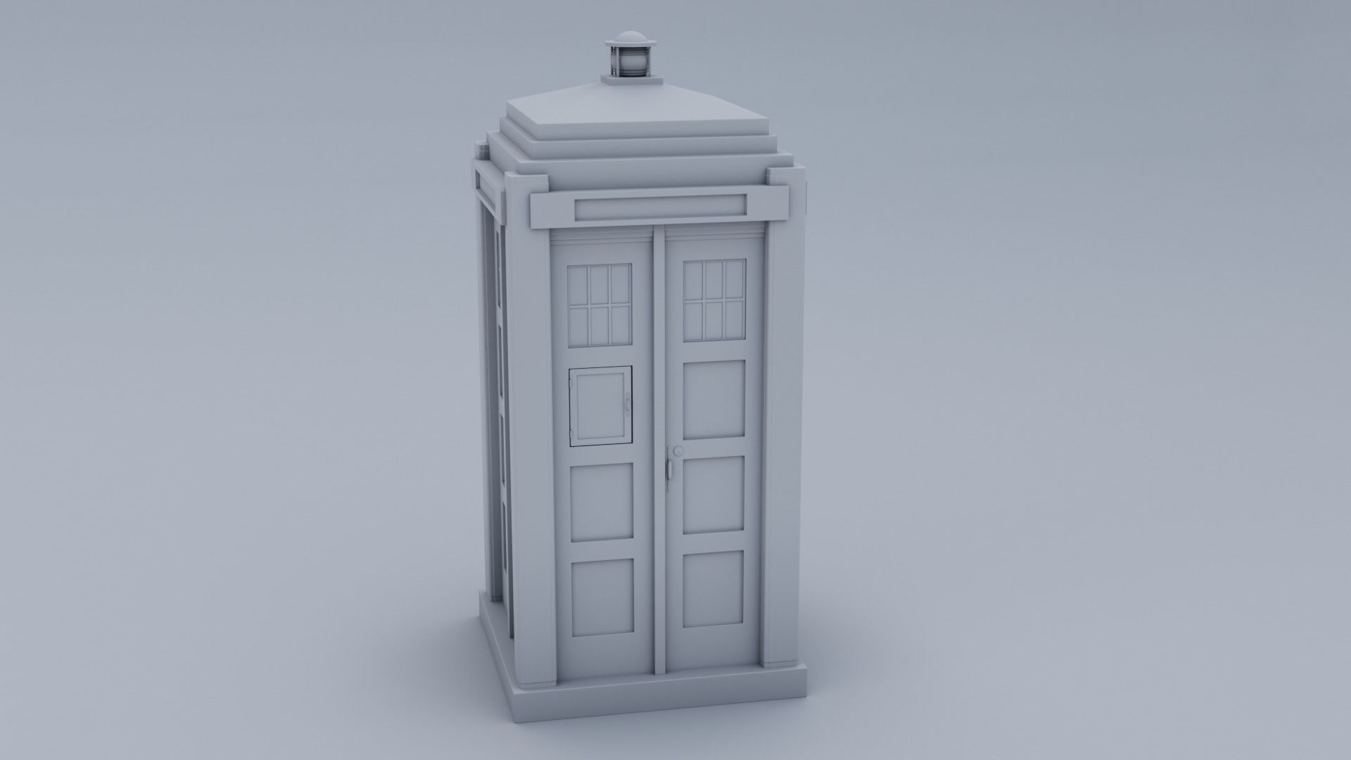 Mark 2 Metropolitan Police Box 3D model_13