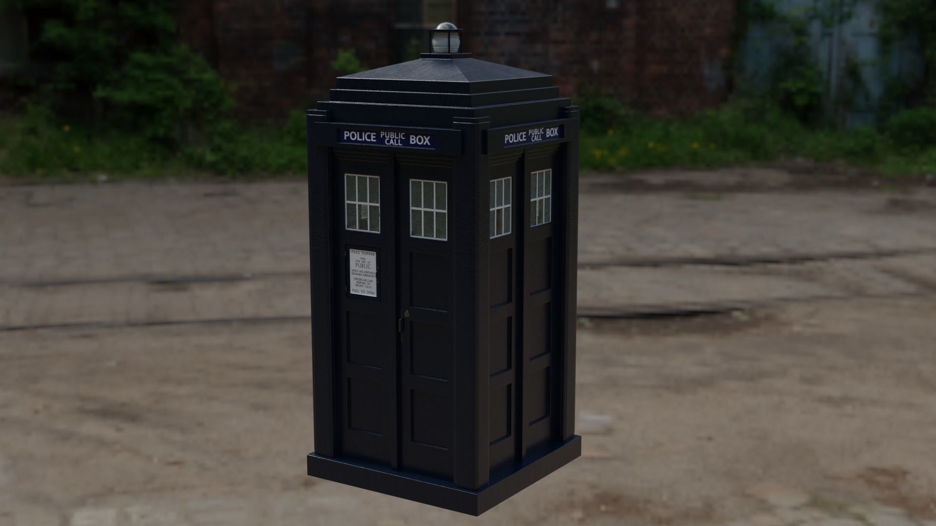 Mark 2 Metropolitan Police Box 3D model_3