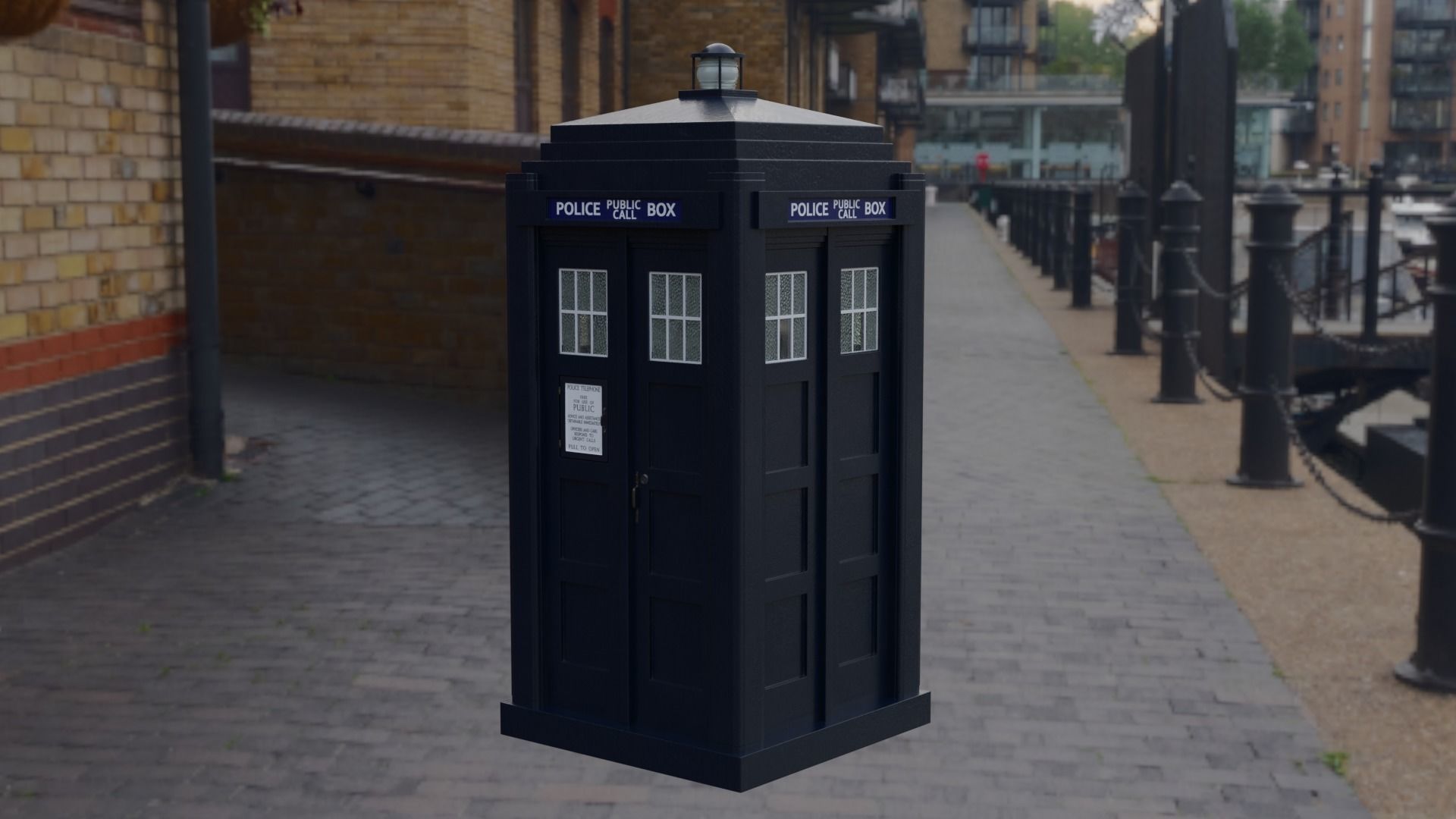 Mark 2 Metropolitan Police Box 3D model_6