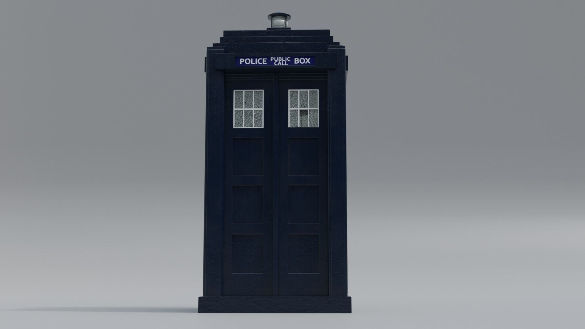 Mark 2 Metropolitan Police Box 3D model_11