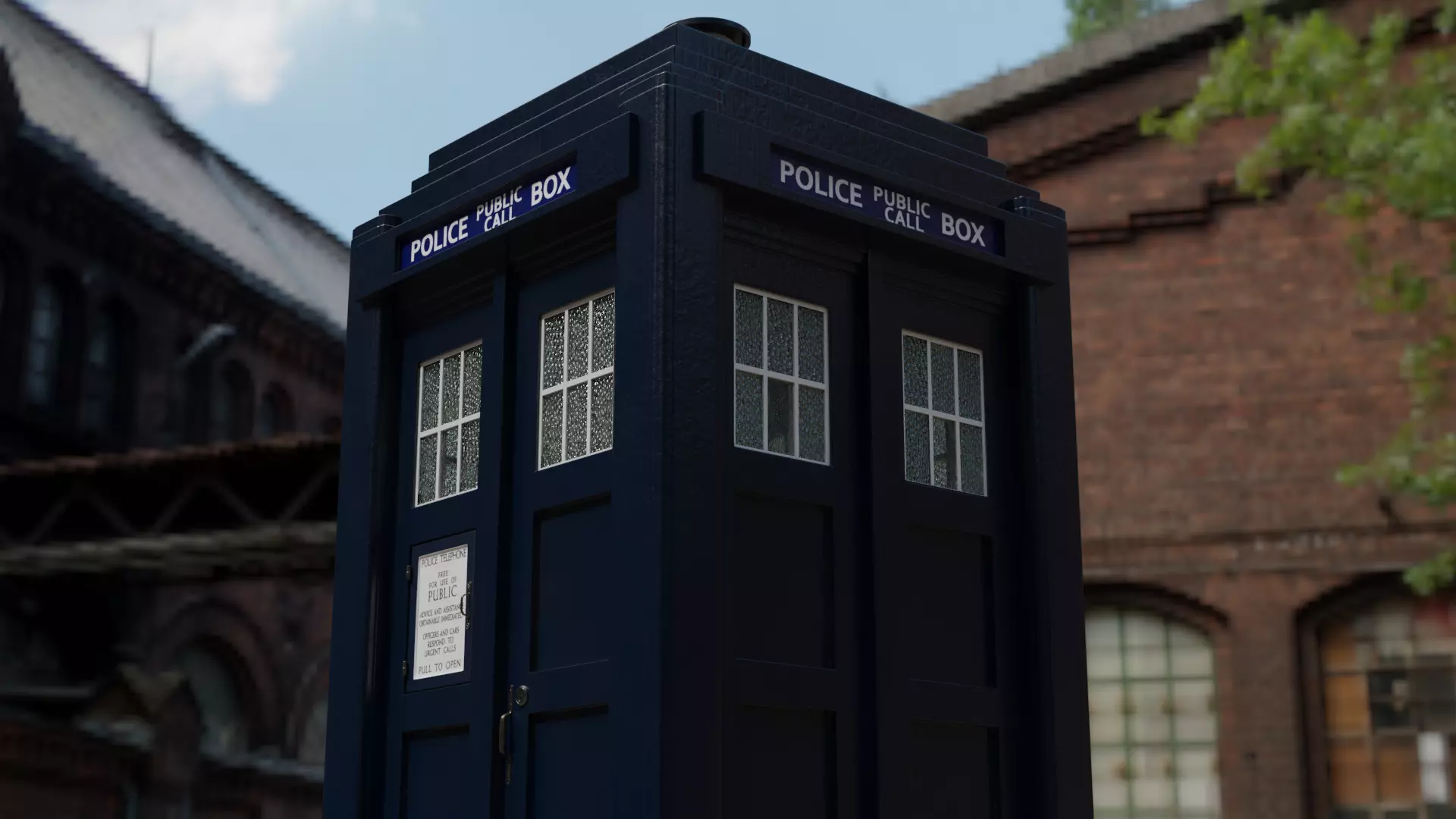 Mark 2 Metropolitan Police Box 3D model_0