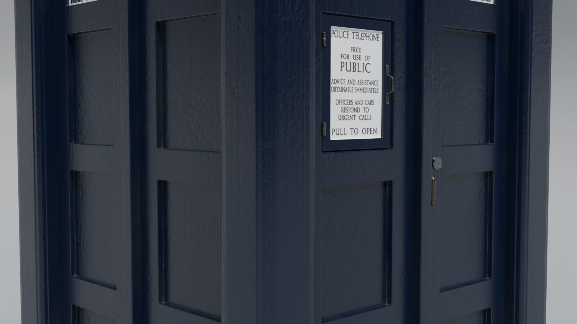 Mark 2 Metropolitan Police Box 3D model_26