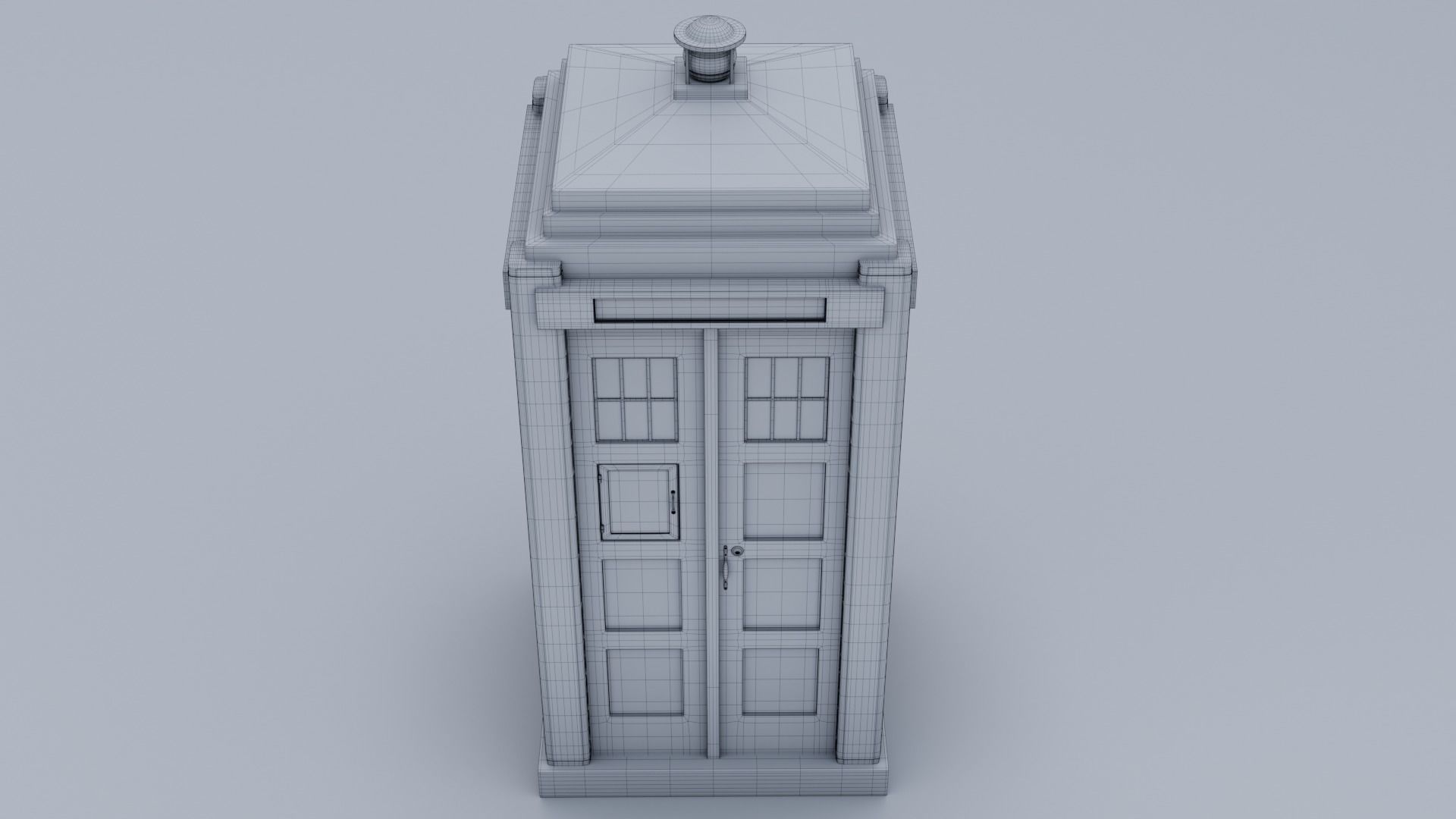Mark 2 Metropolitan Police Box 3D model_15