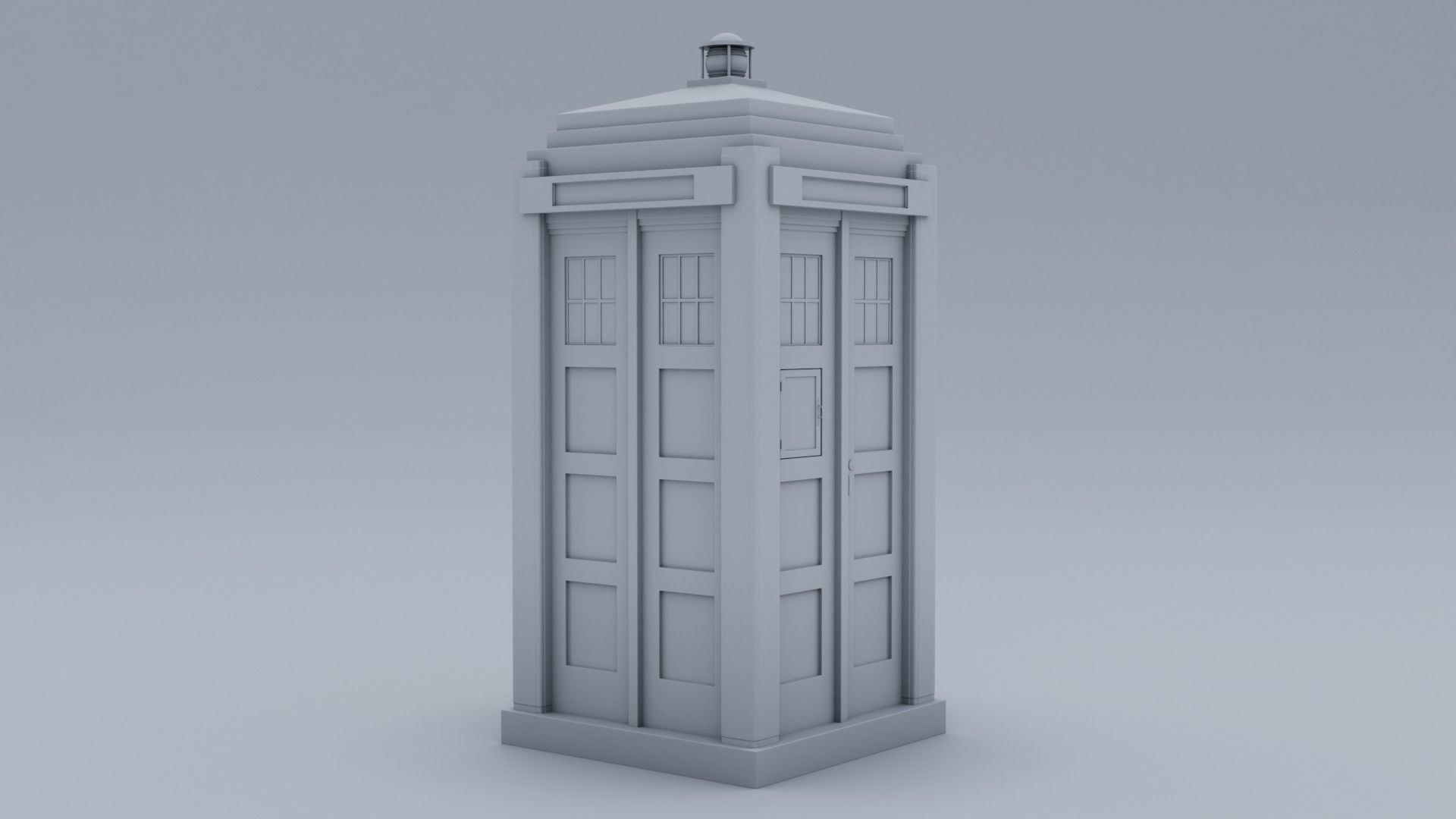 Mark 2 Metropolitan Police Box 3D model_14