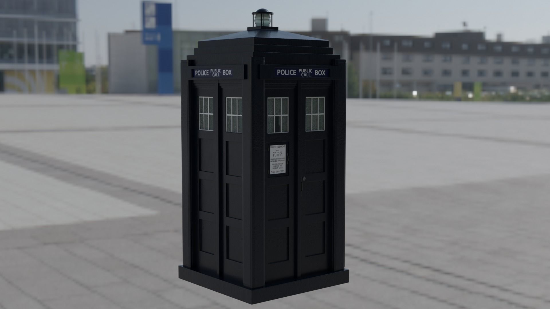 Mark 2 Metropolitan Police Box 3D model_19