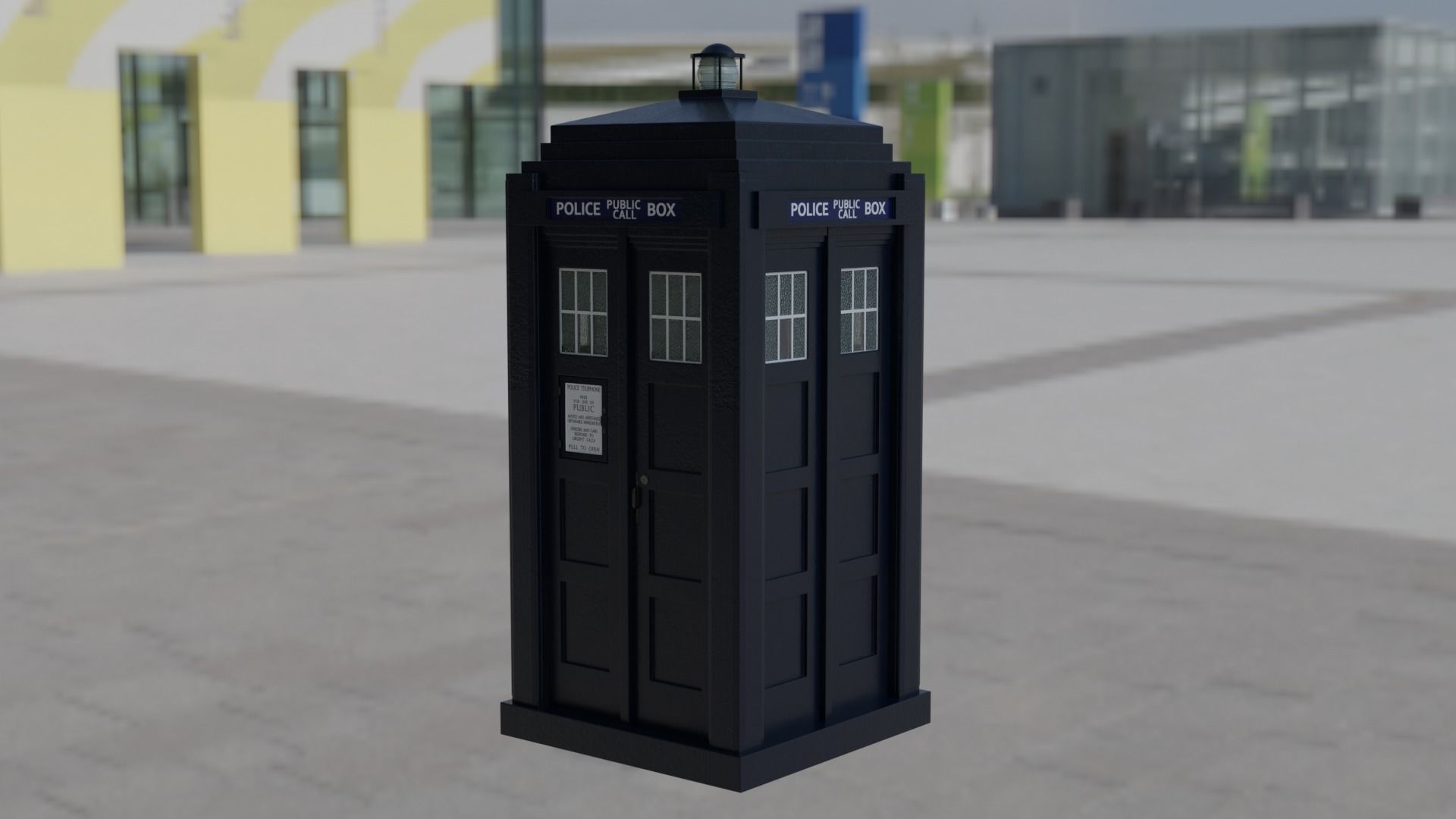 Mark 2 Metropolitan Police Box 3D model_20