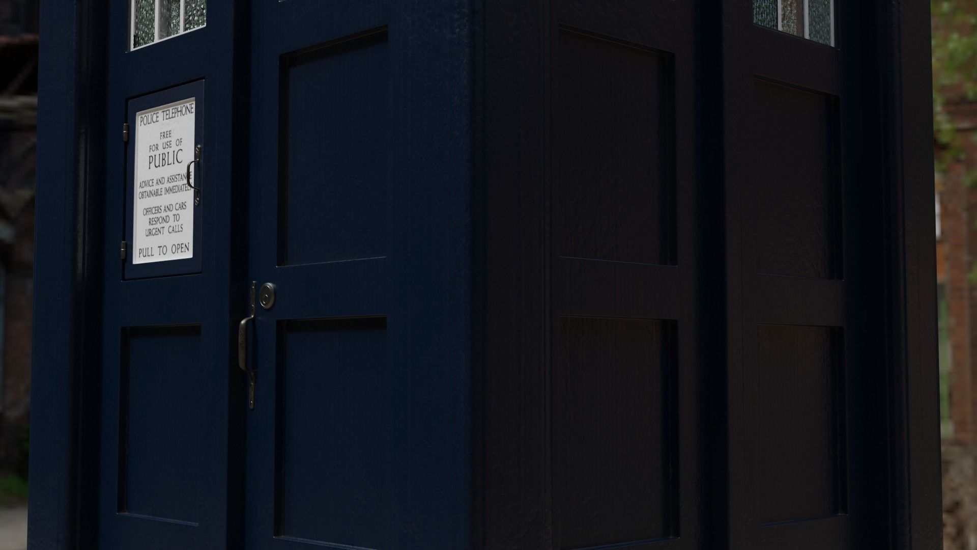 Mark 2 Metropolitan Police Box 3D model_5