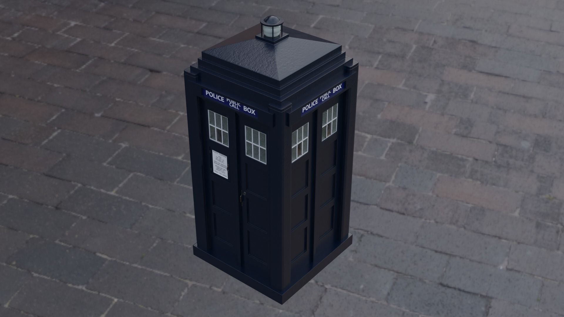 Mark 2 Metropolitan Police Box 3D model_31