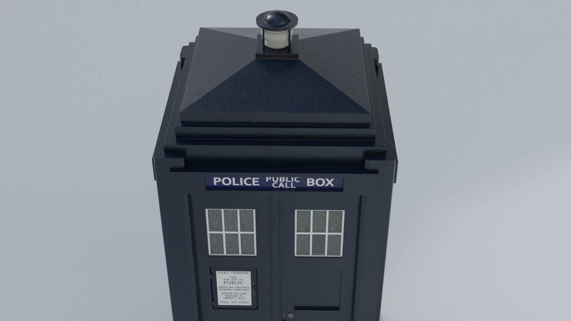 Mark 2 Metropolitan Police Box 3D model_29