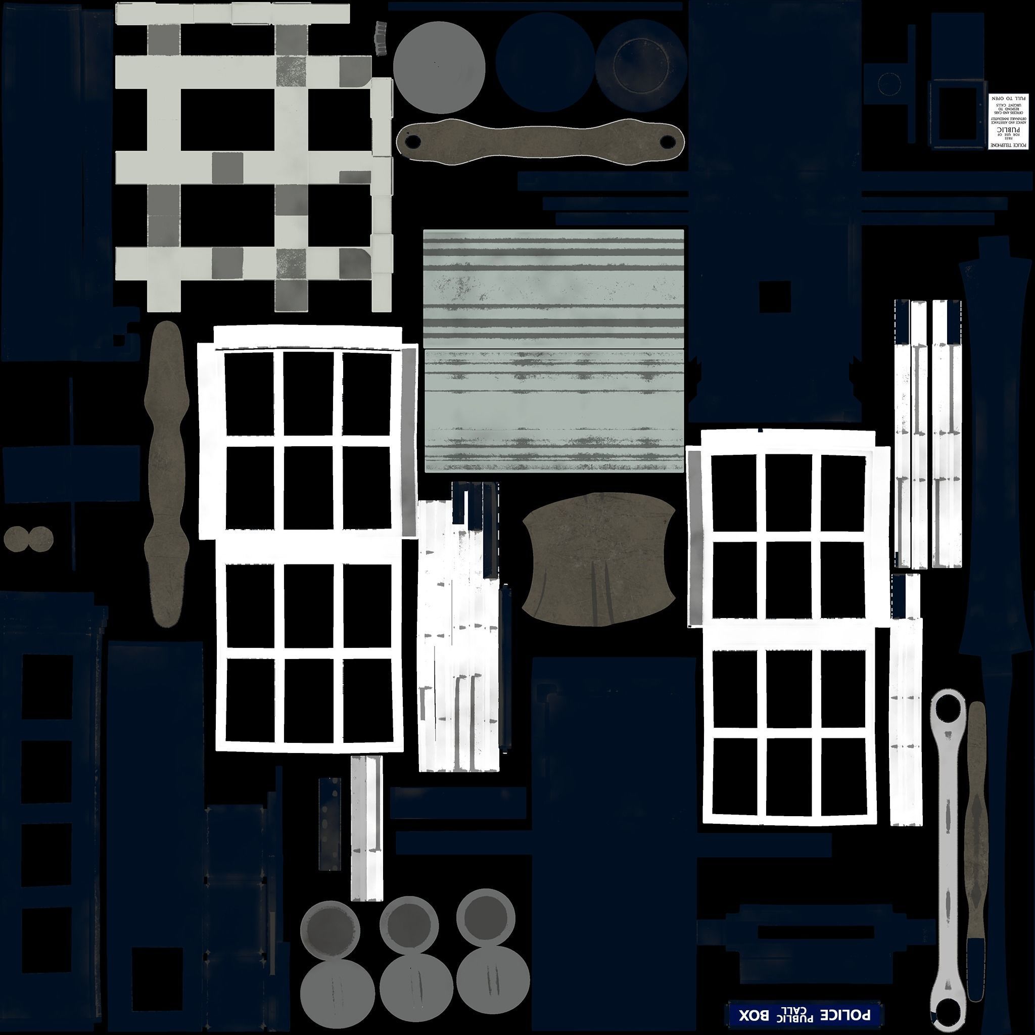 Mark 2 Metropolitan Police Box 3D model_18