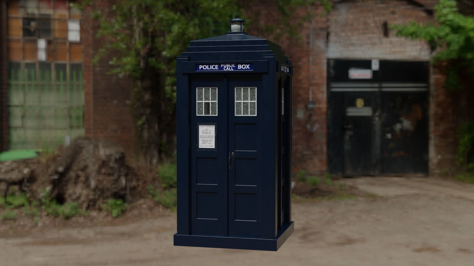 Mark 2 Metropolitan Police Box 3D model_21