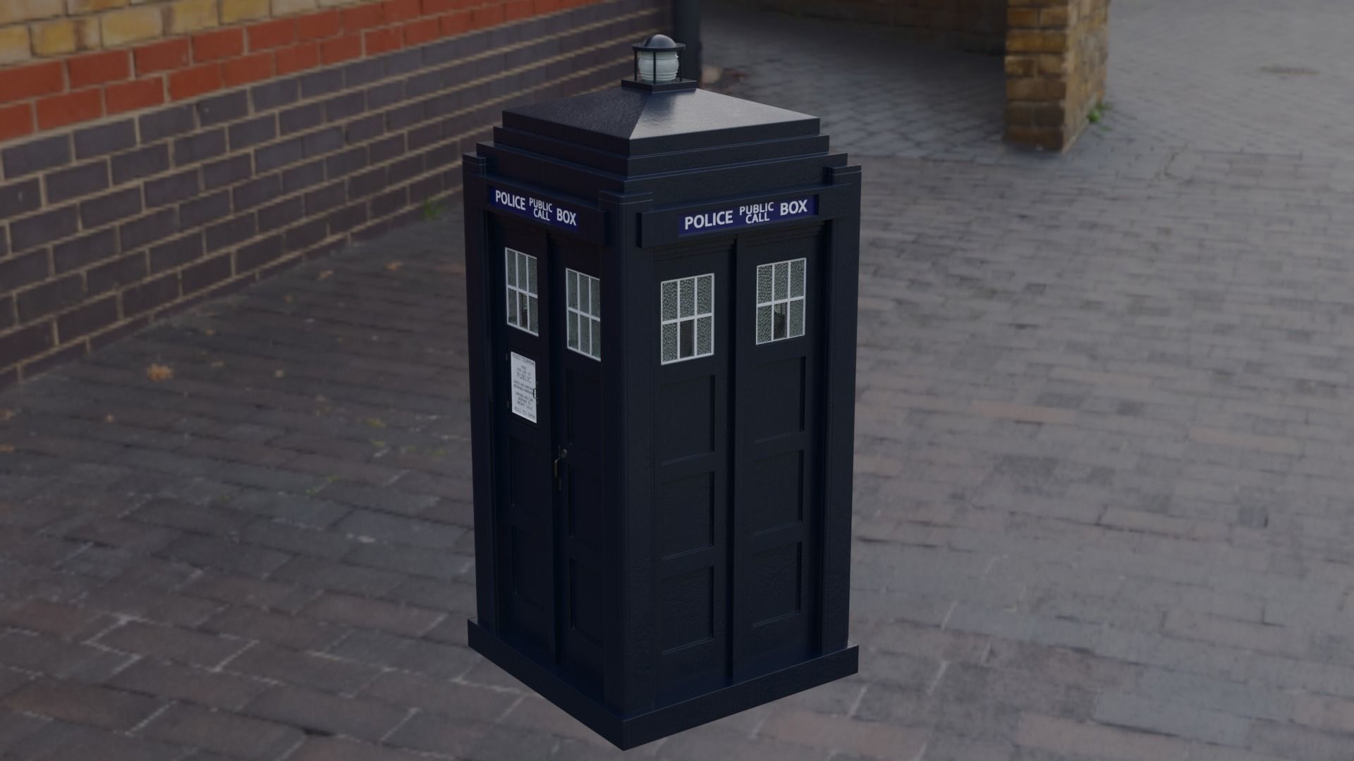 Mark 2 Metropolitan Police Box 3D model_30