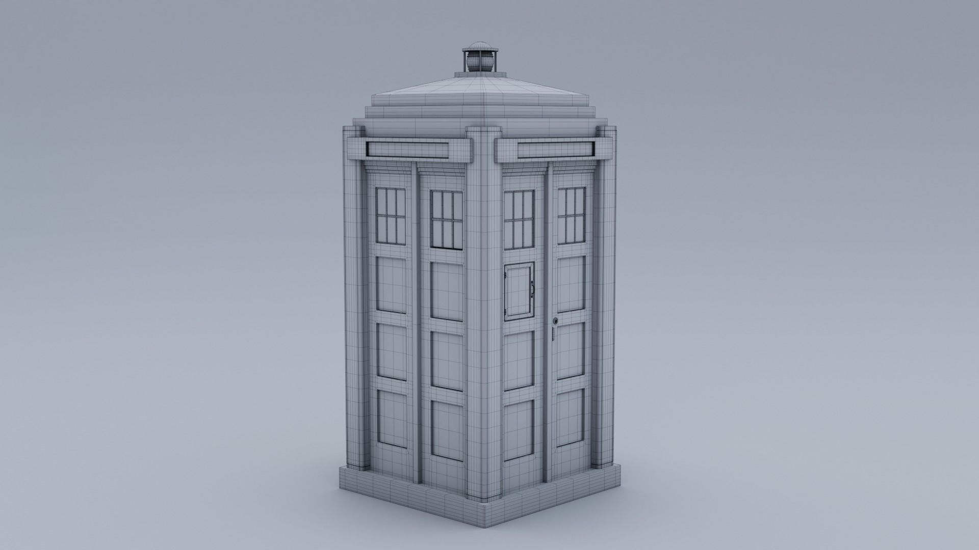 Mark 2 Metropolitan Police Box 3D model_16