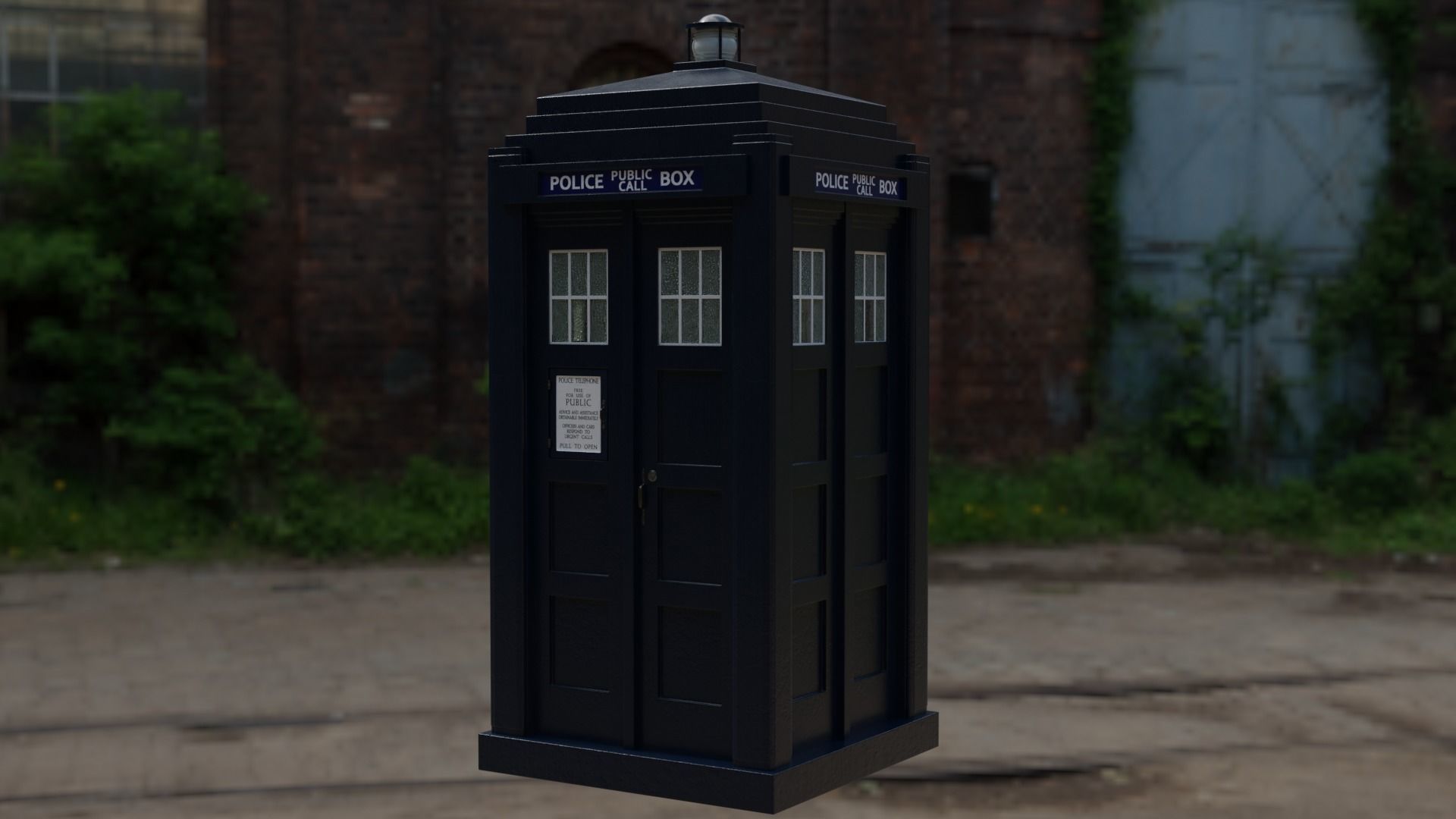 Mark 2 Metropolitan Police Box 3D model_4