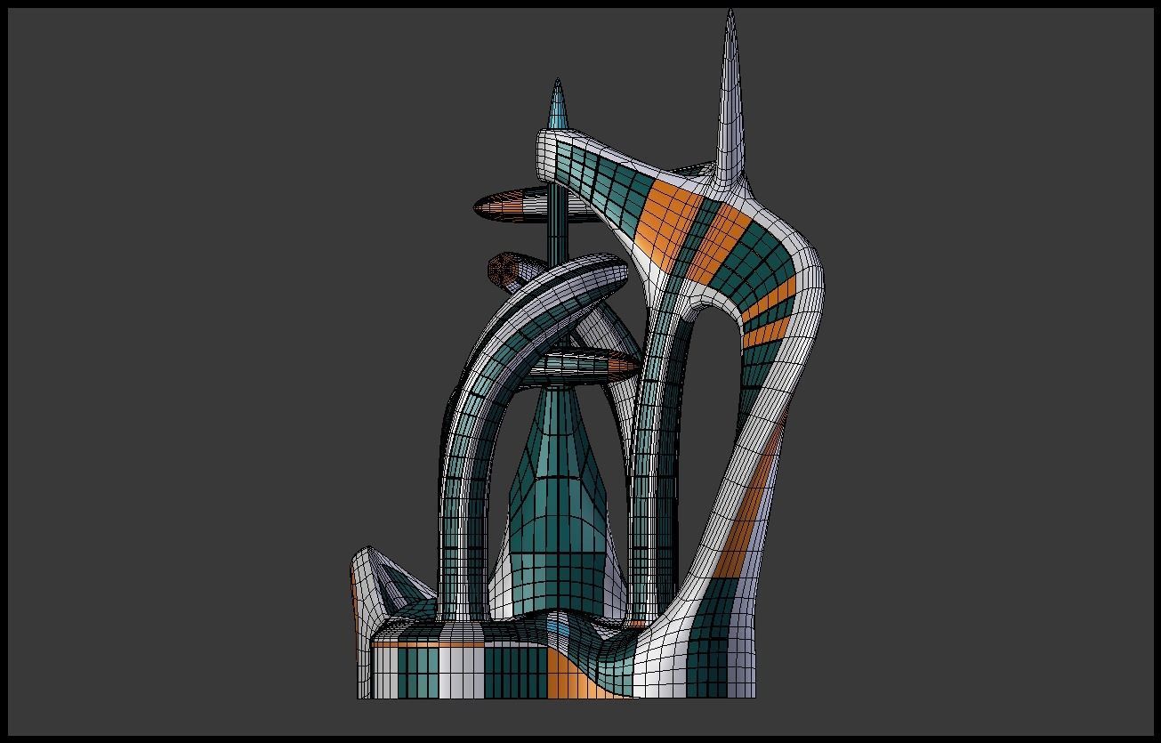 Future skyscraper 3D model_12