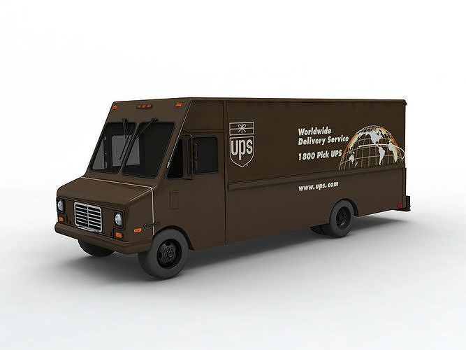 Delivery Truck UPS 3D model