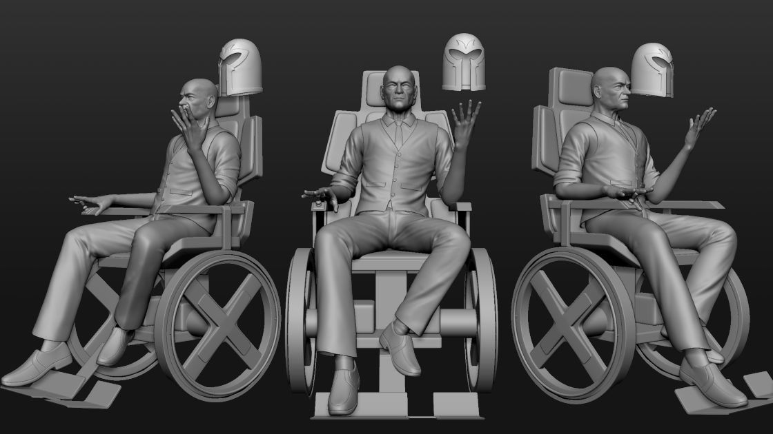Xmen professor charles xavier ztl 3D model_1