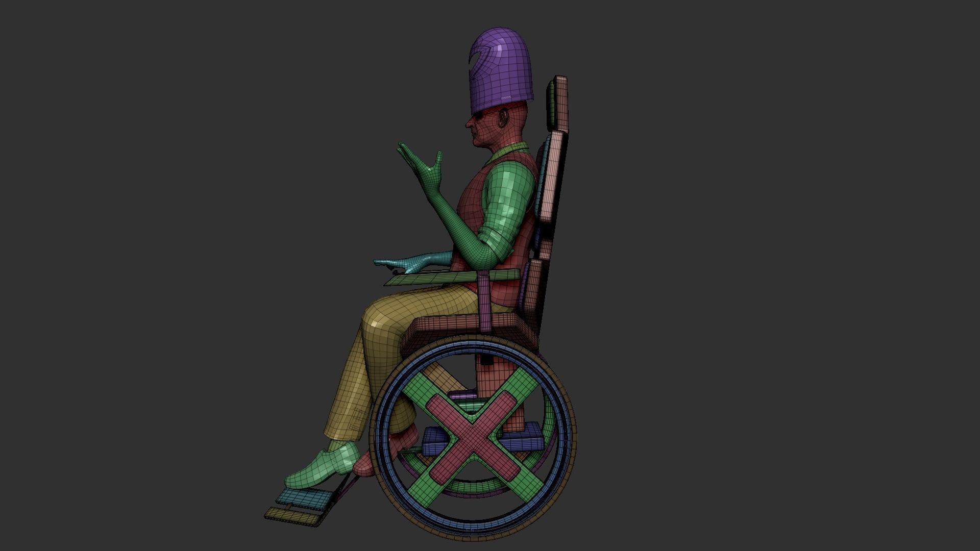 Xmen professor charles xavier ztl 3D model_4