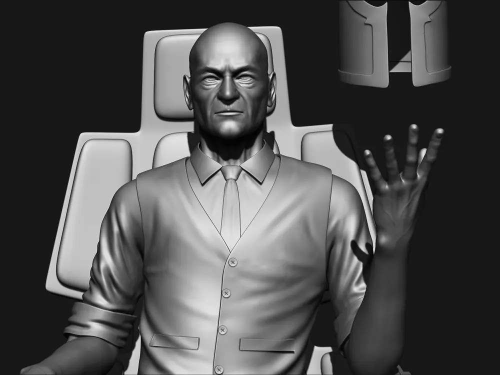 Xmen professor charles xavier ztl 3D model_0