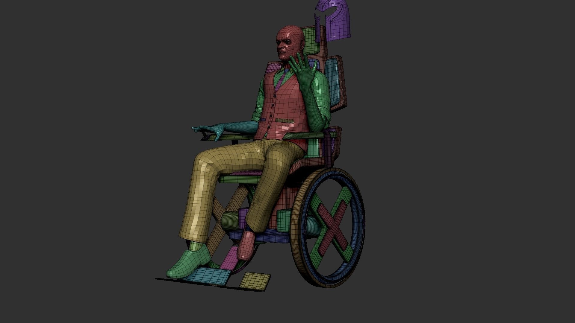 Xmen professor charles xavier ztl 3D model_3